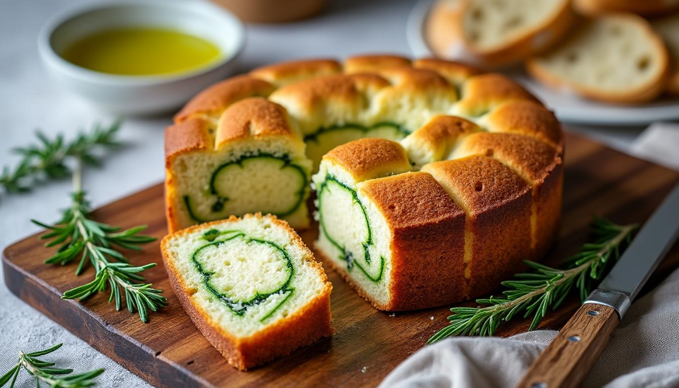 découvrez une recette facile et rapide de cake aux courgettes et chèvre moelleux, parfait pour un apéritif gourmand et savoureux.