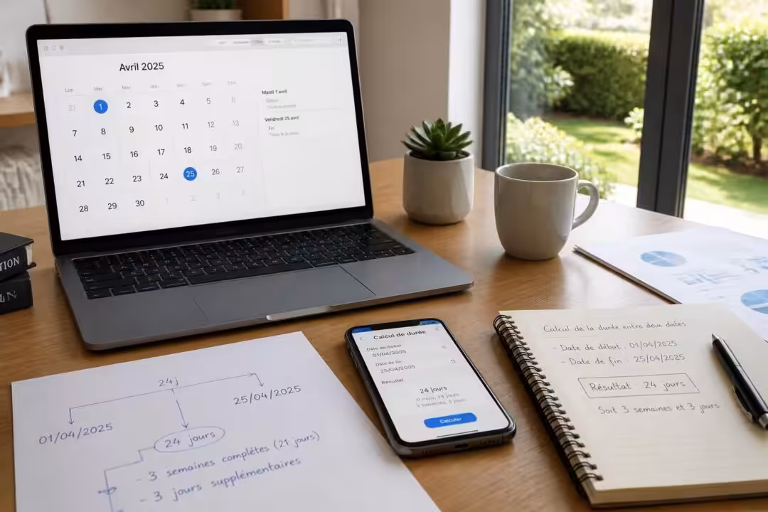 apprenez à calculer facilement le nombre de jours entre deux dates grâce à notre guide simple et pratique. méthodes, astuces et exemples détaillés pour maîtriser ce calcul.